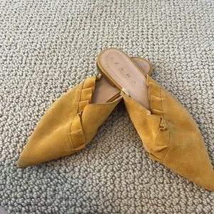 Zara Suede Mules